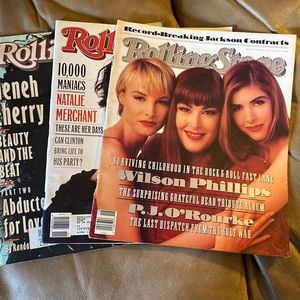 3 issues Rolling Stone magazine Wilson Phillips Natalie Merchant Neneh Cherry
